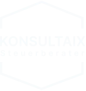 Das Logo des Steuerberaters Konsultaix in weiß